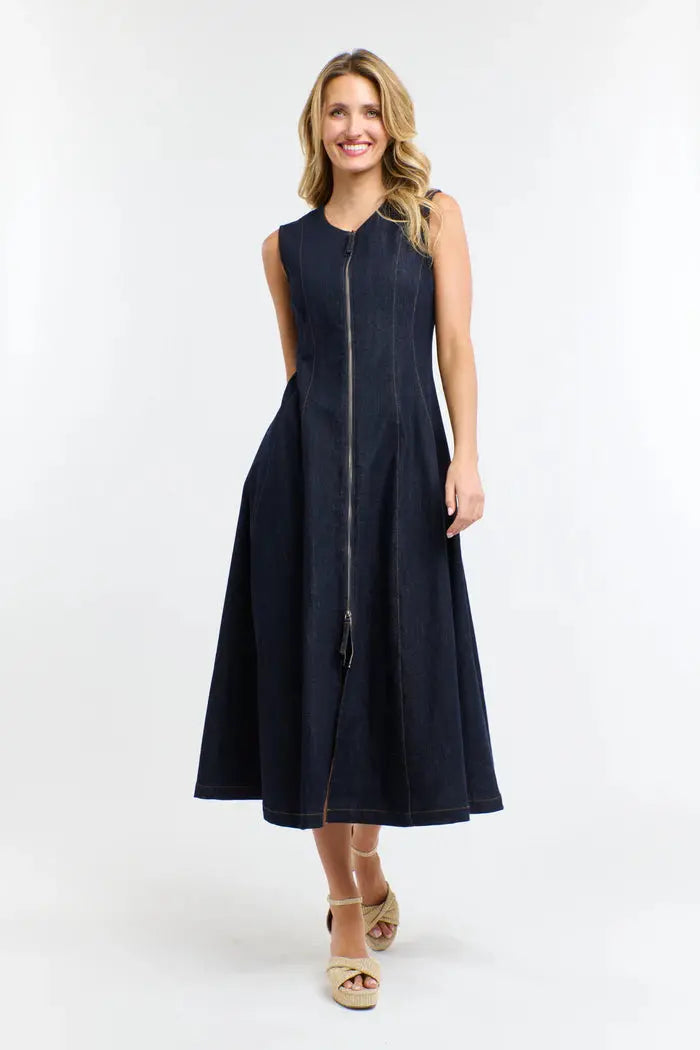 Olsen Denim Zip Dress 365 Days