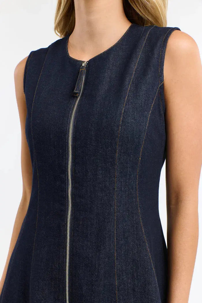 Olsen Denim Zip Dress 365 Days