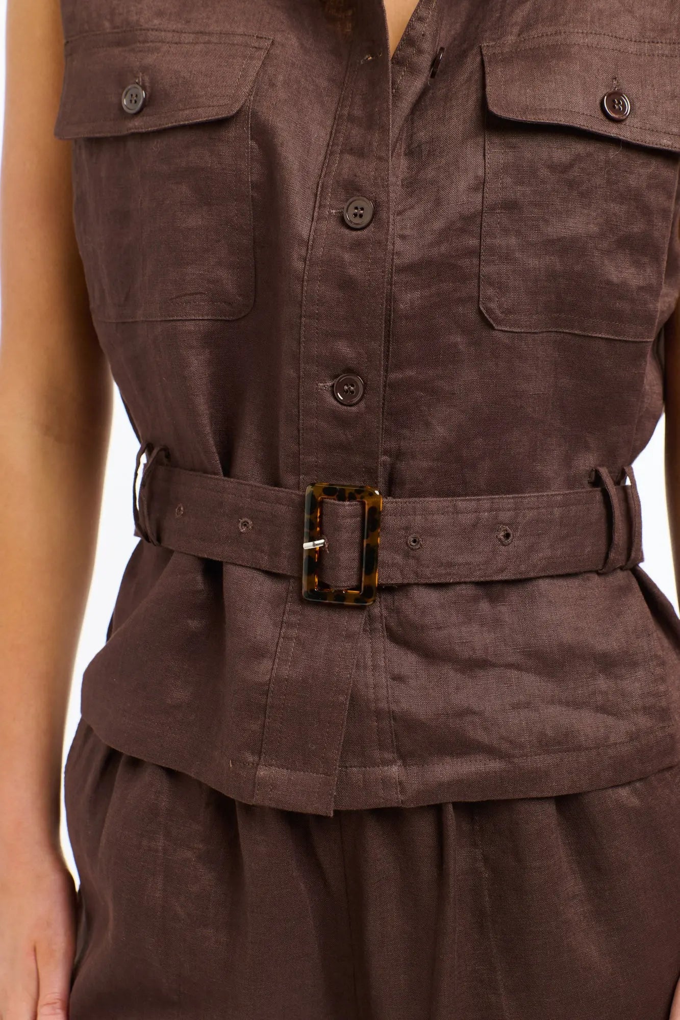 Perry Linen Vest 365 Days