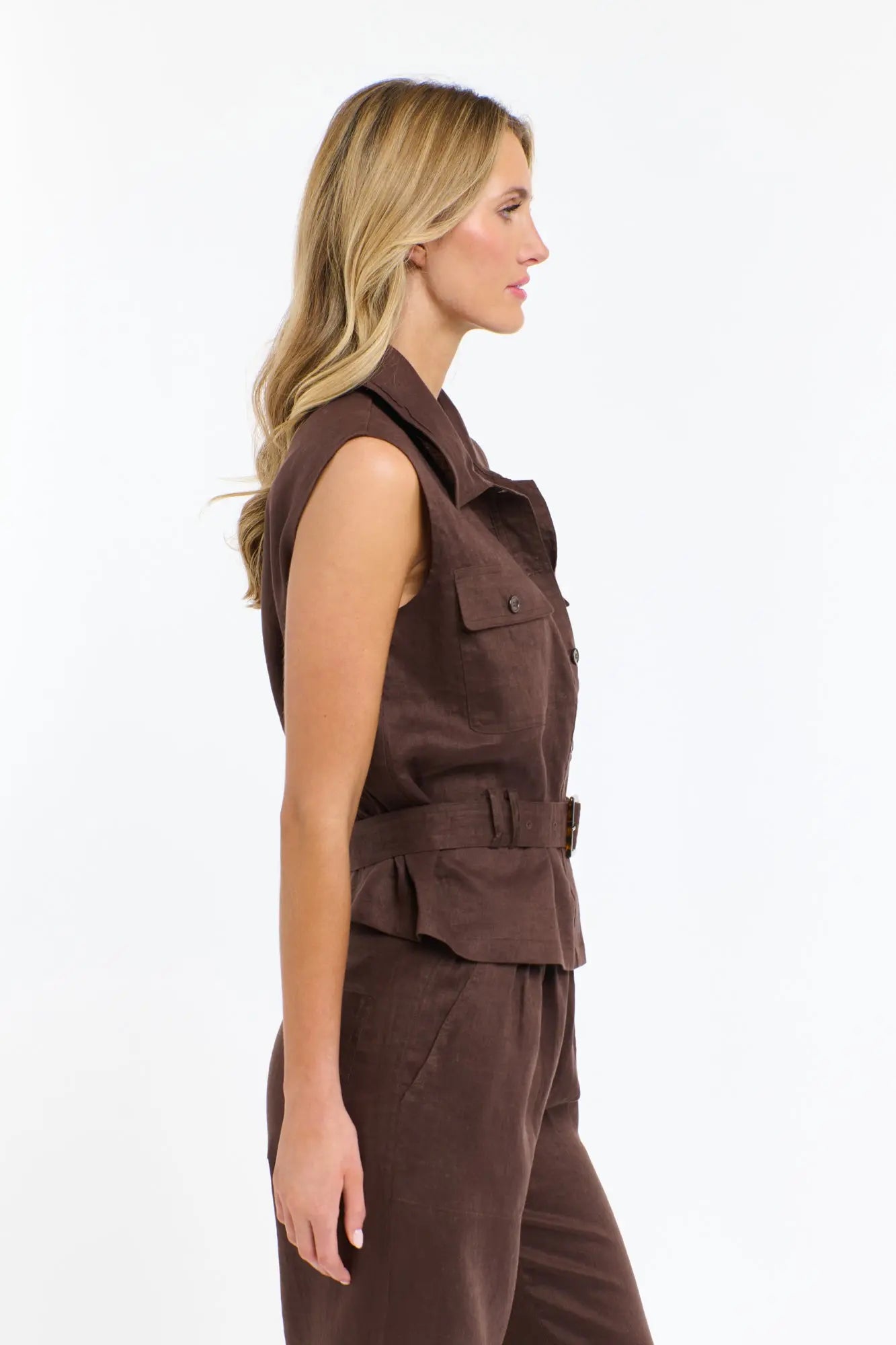 Perry Linen Vest 365 Days