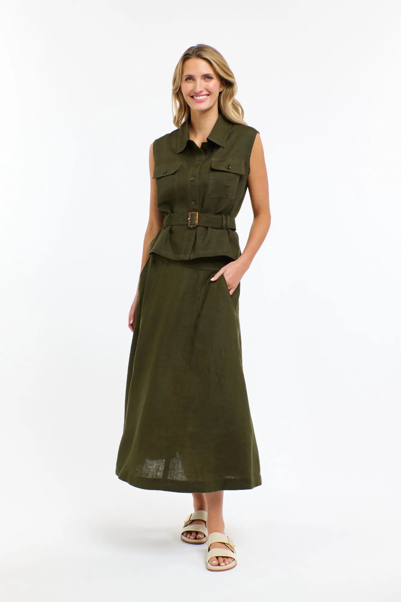 Perry Linen Vest 365 Days