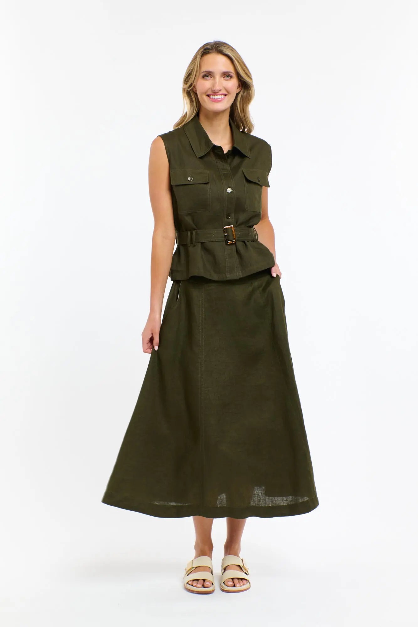 Perry Linen Vest 365 Days