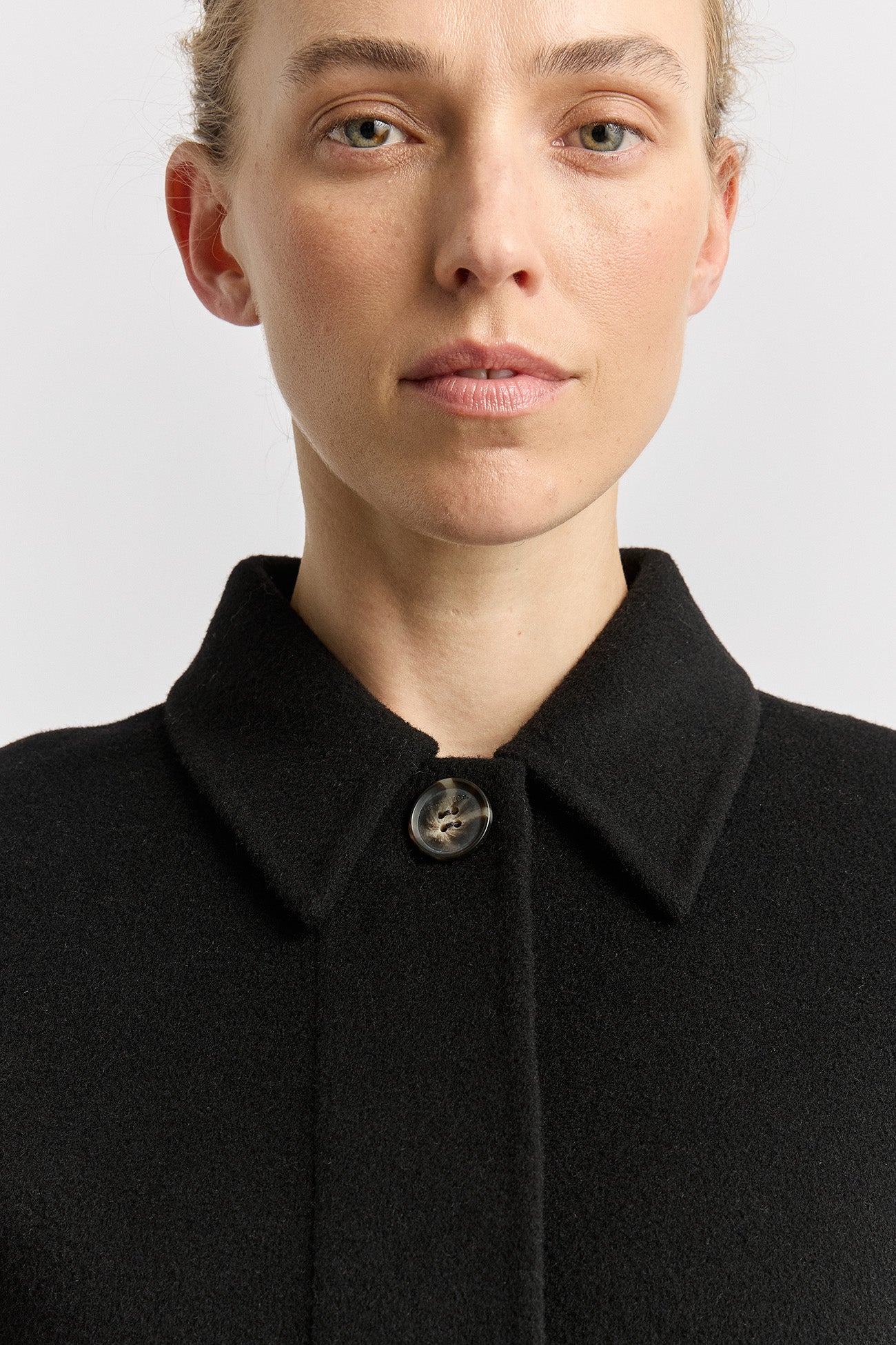 Button Front Wool Jacket