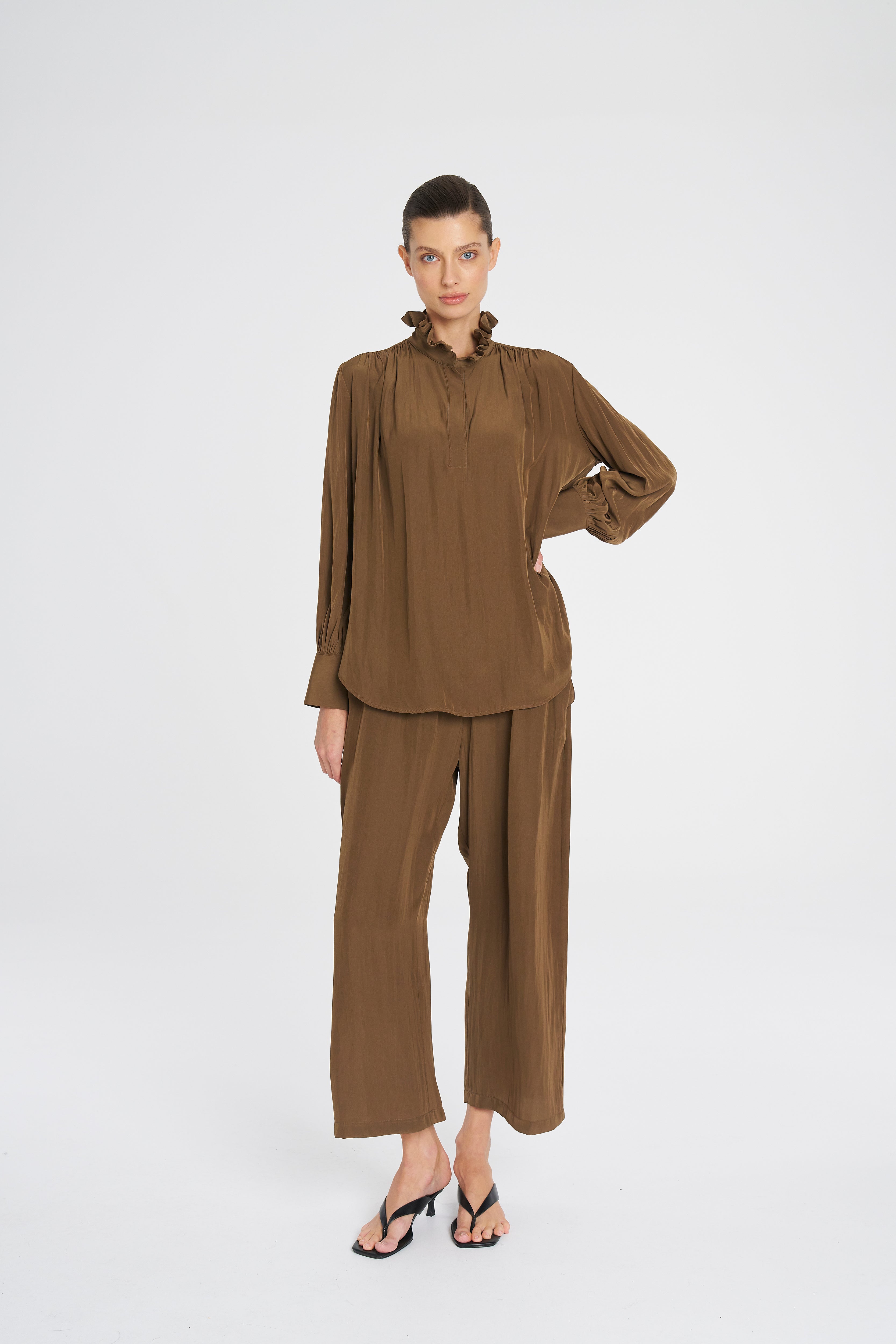 Frill Neck Blouse