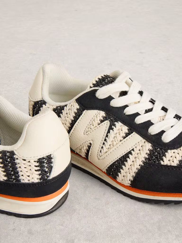 White Stuff Lucy Trainer in Blk Mlt - view 4