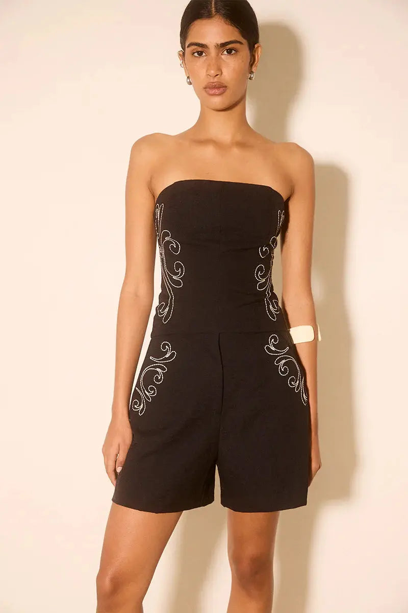 Zahra Embroidered Short Mon Renn