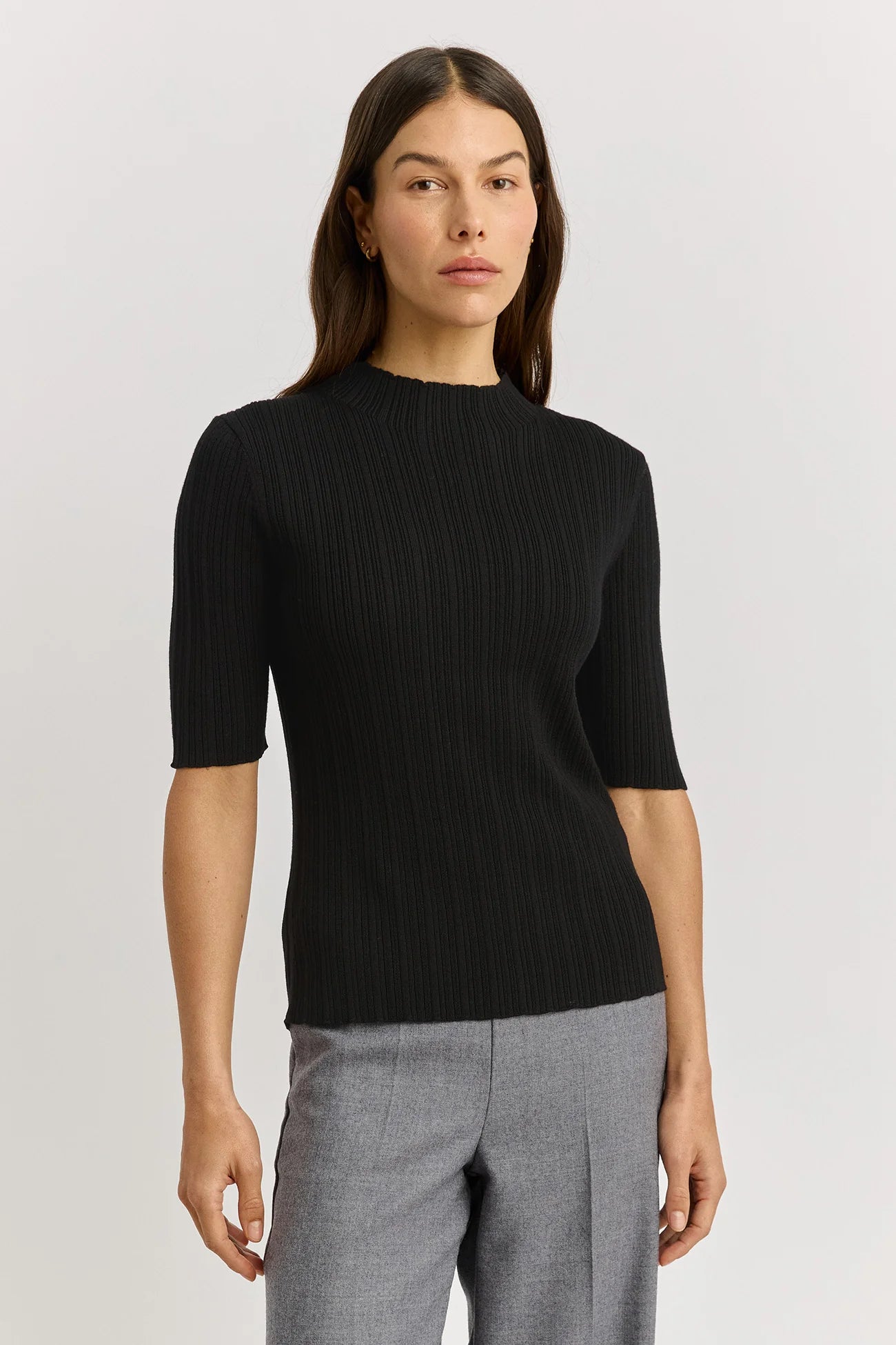 VARIEGATED RIB TOP