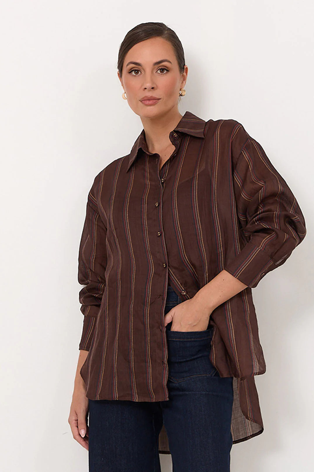 Estelle Stripe Ramie Shirt