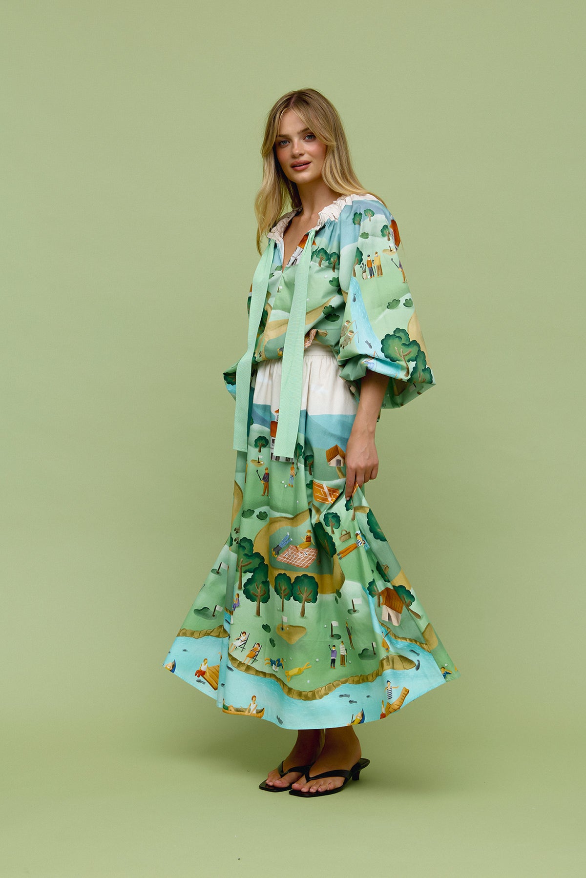 Lawns Maxi Skirt by Binny