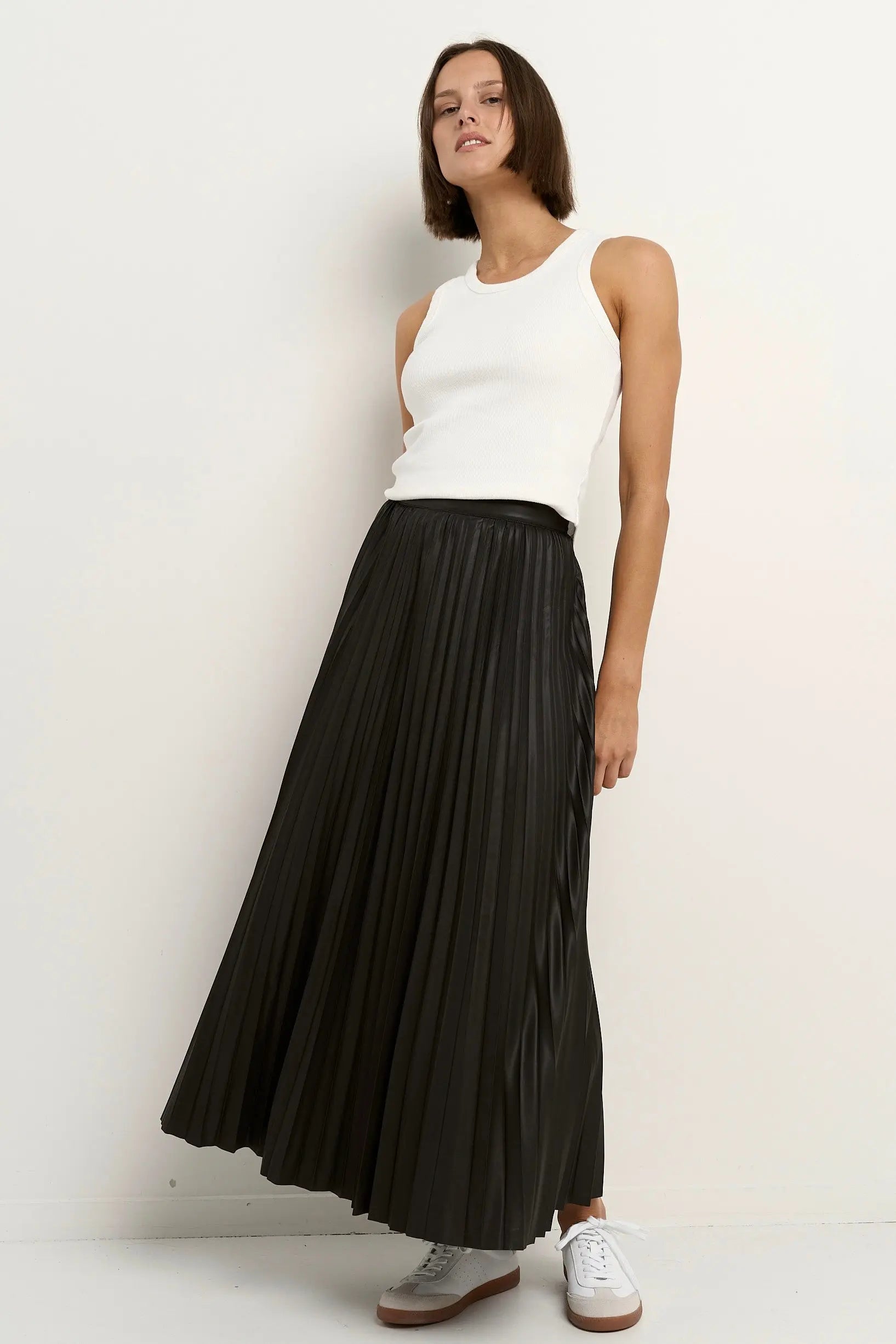 Crystalised Pleated Midi Skirt Among the Brave