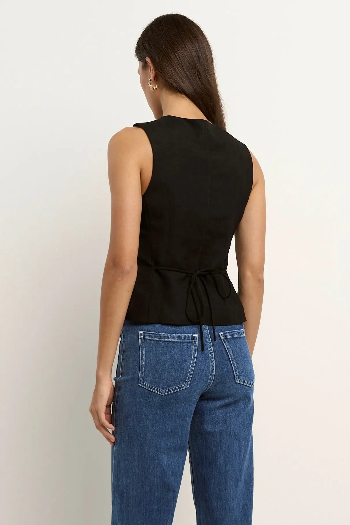 Infusion Linen Viscose Sleeveless Vest ReUnion Label