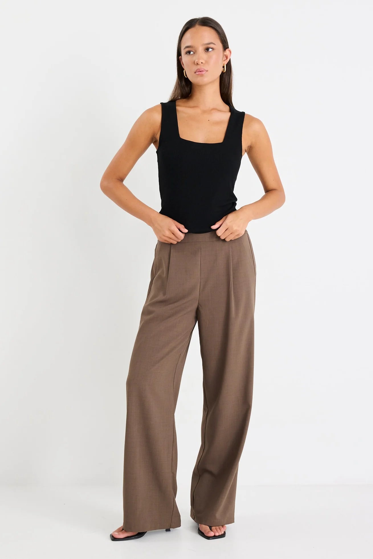 Instinctive Twill Wideleg Elastic Back Pants