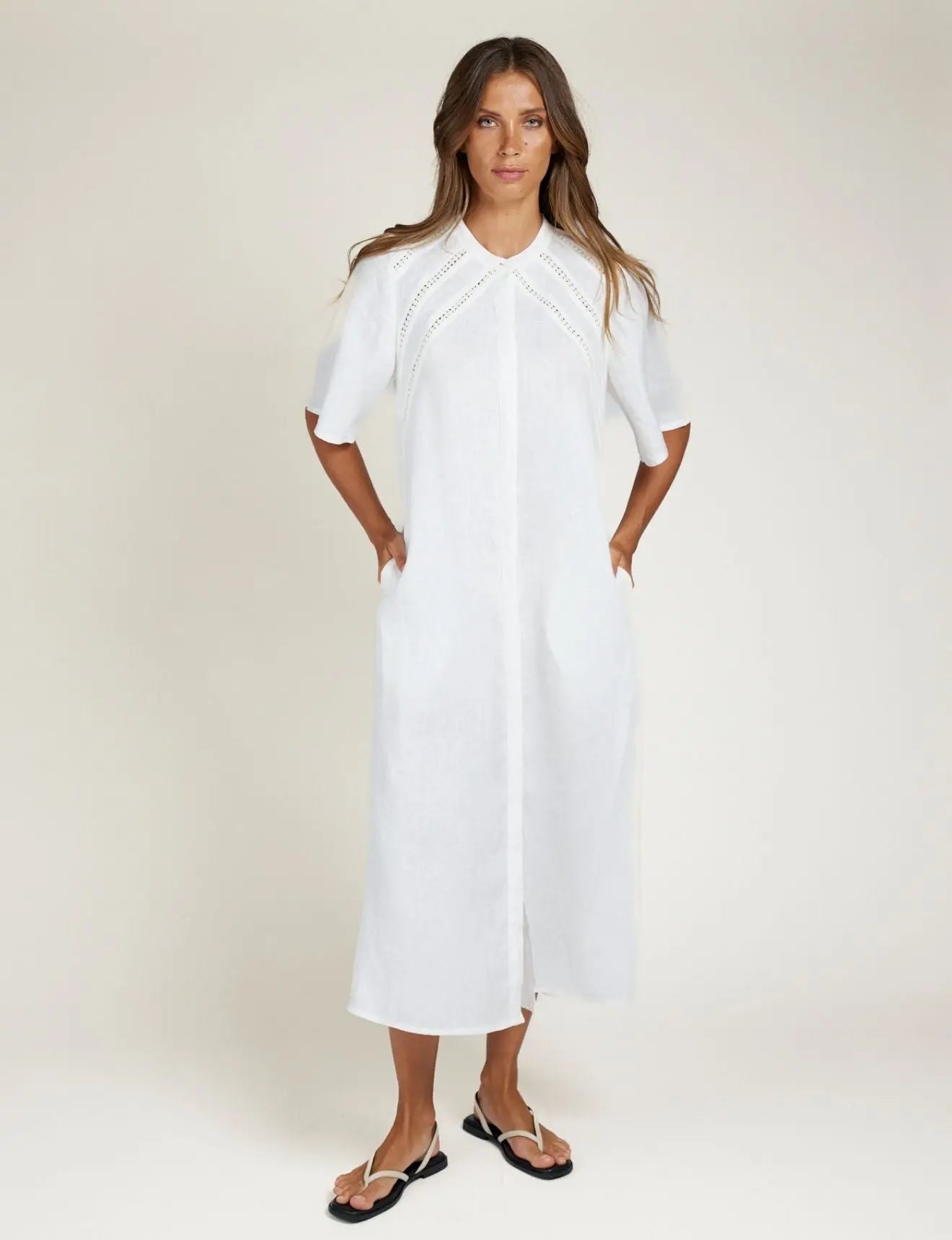 Lace Trim Dress State of Embrace