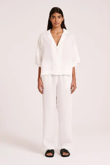 Lounge Linen Shirt Nude Lucy
