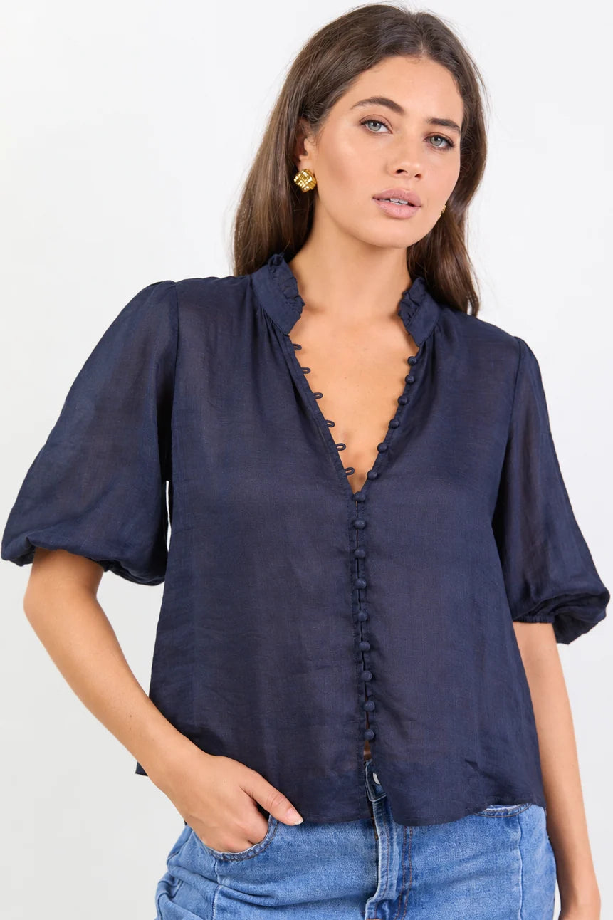 Continuance Navy Top by Ivy + Jack - view 1