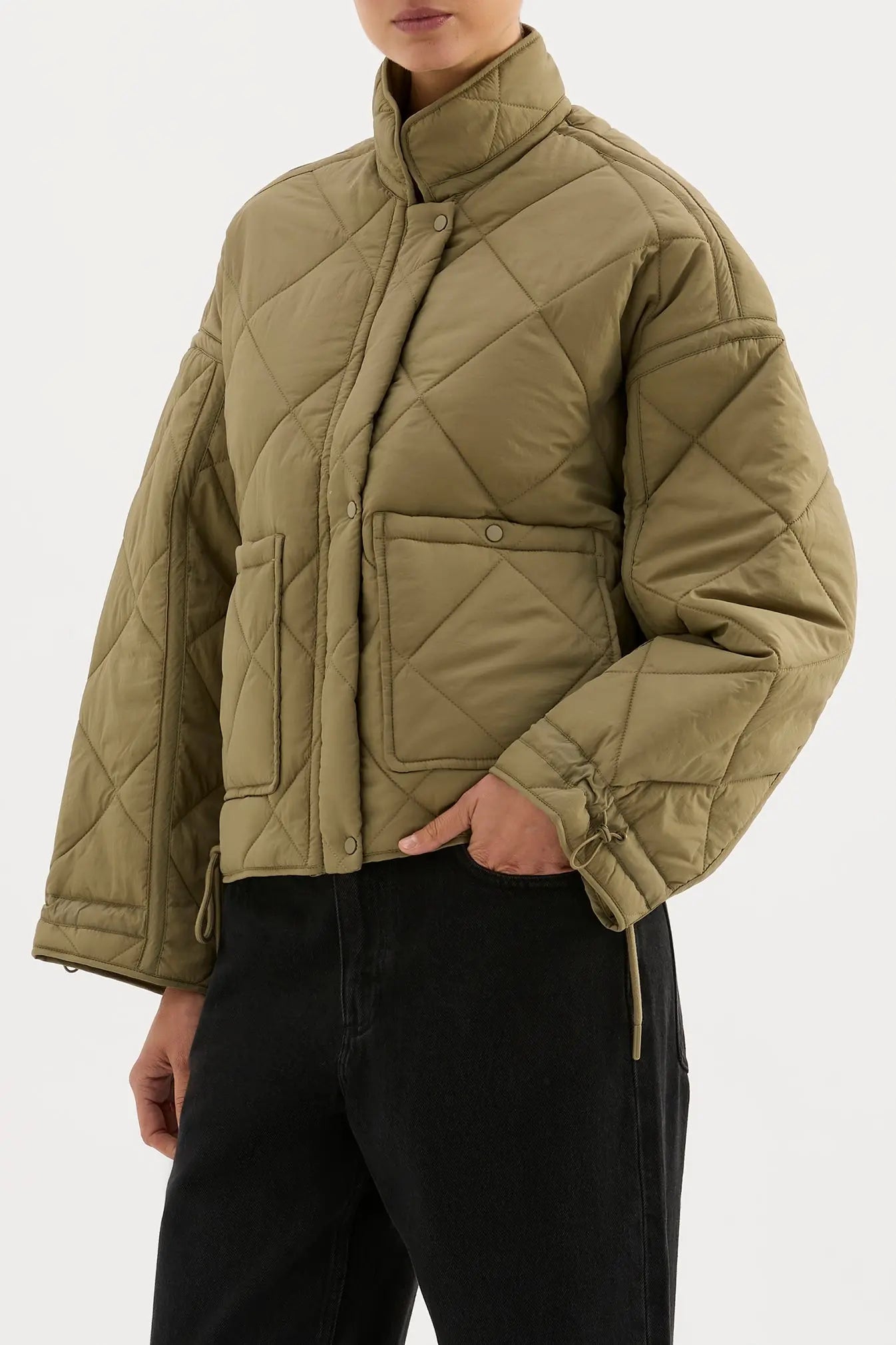 Sloane Puffer Jacket Nude Lucy