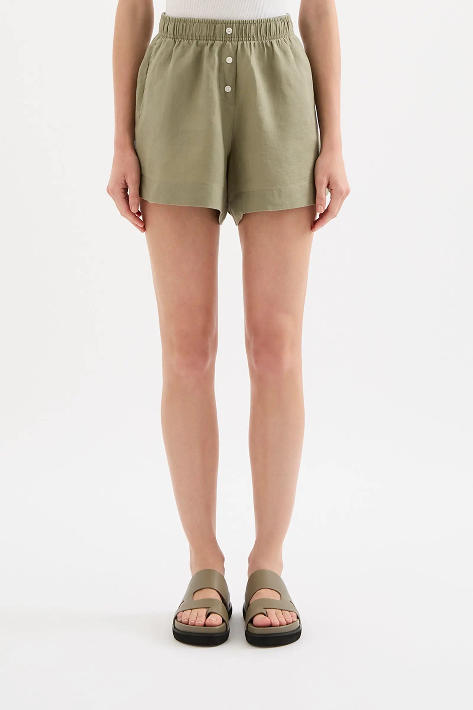 Lounge Linen Short Nude Lucy