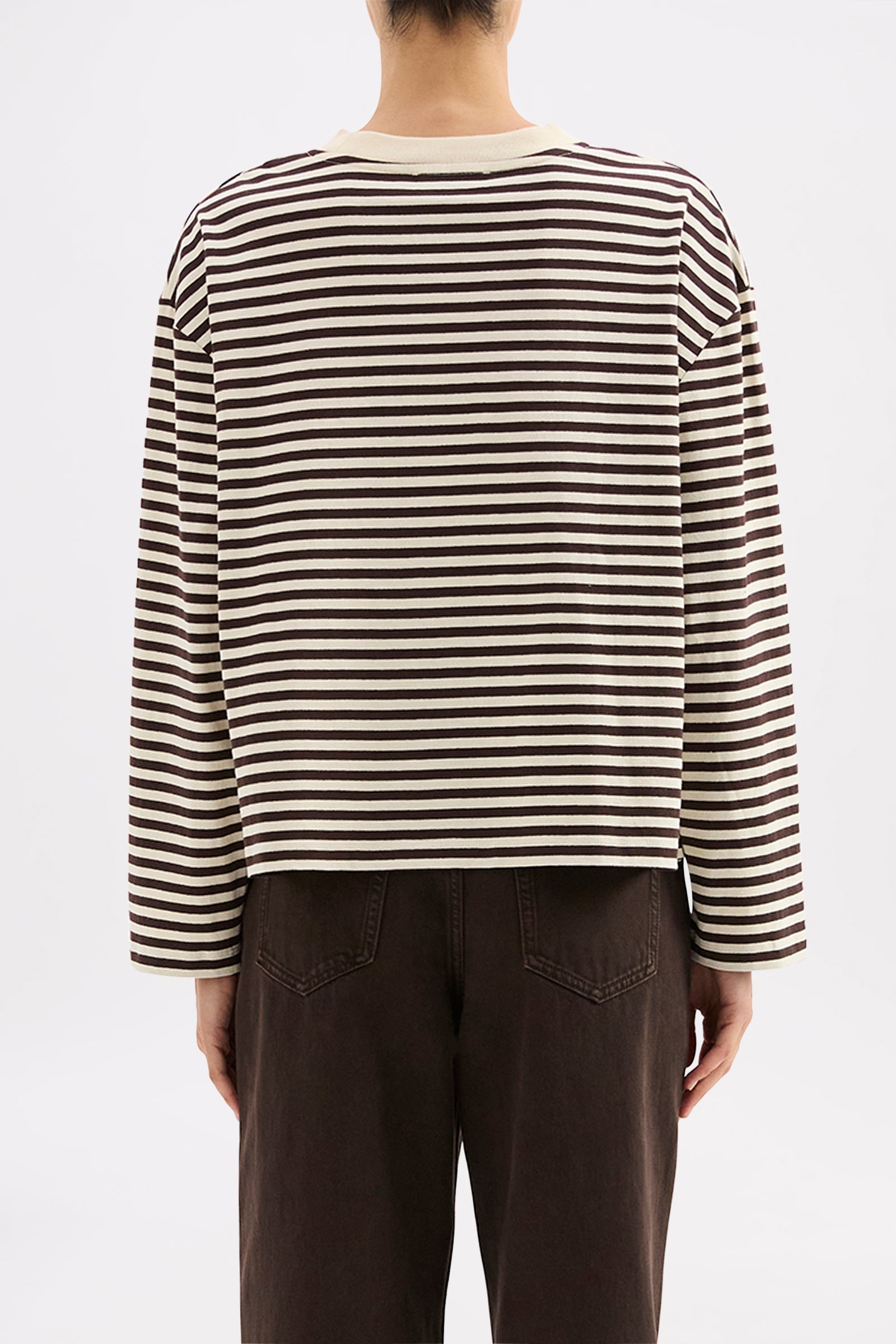 Organic Stripe Ls Tee