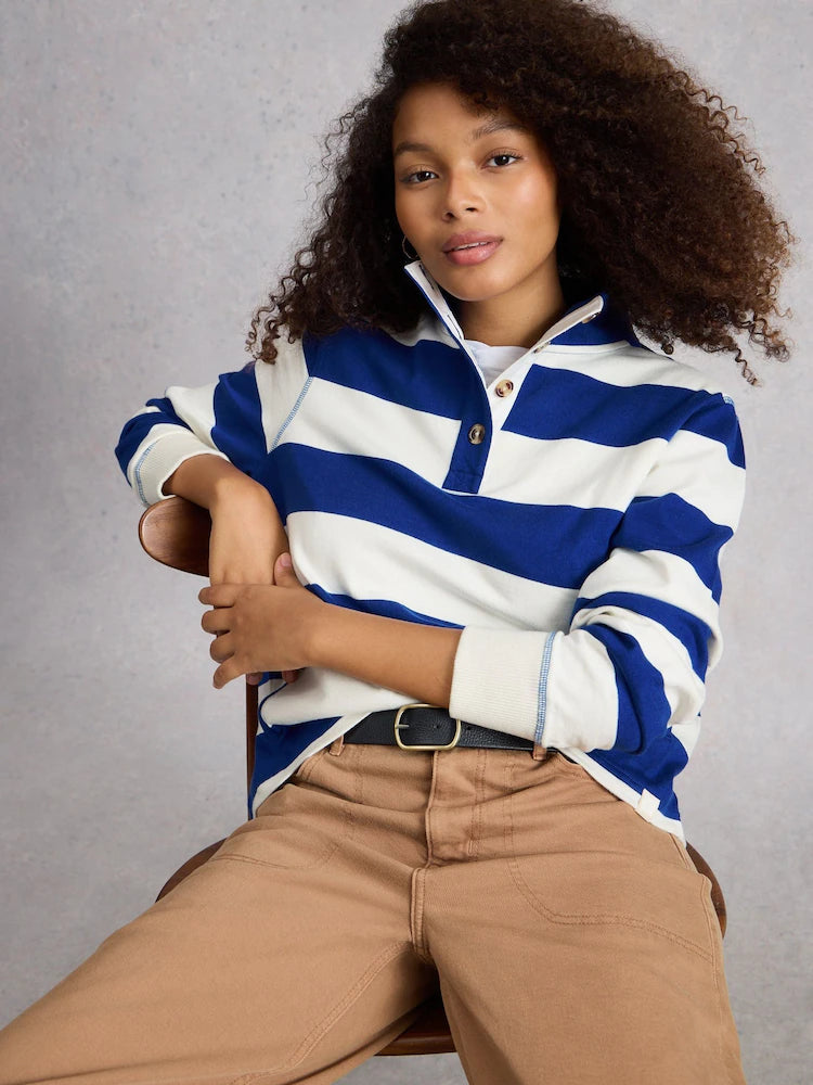 Bobby Button Stripe Sweat