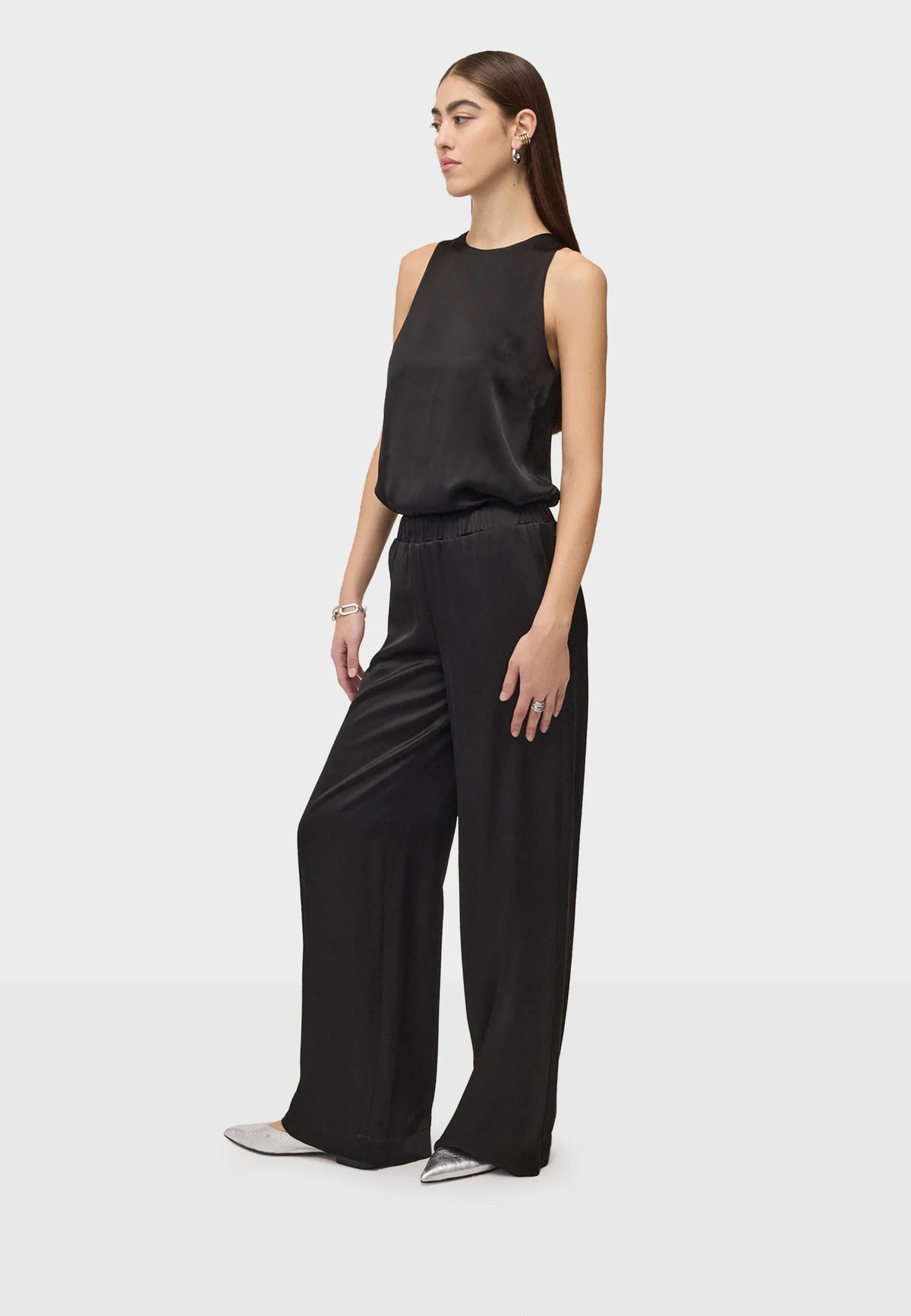 Satin Palazzo Pant