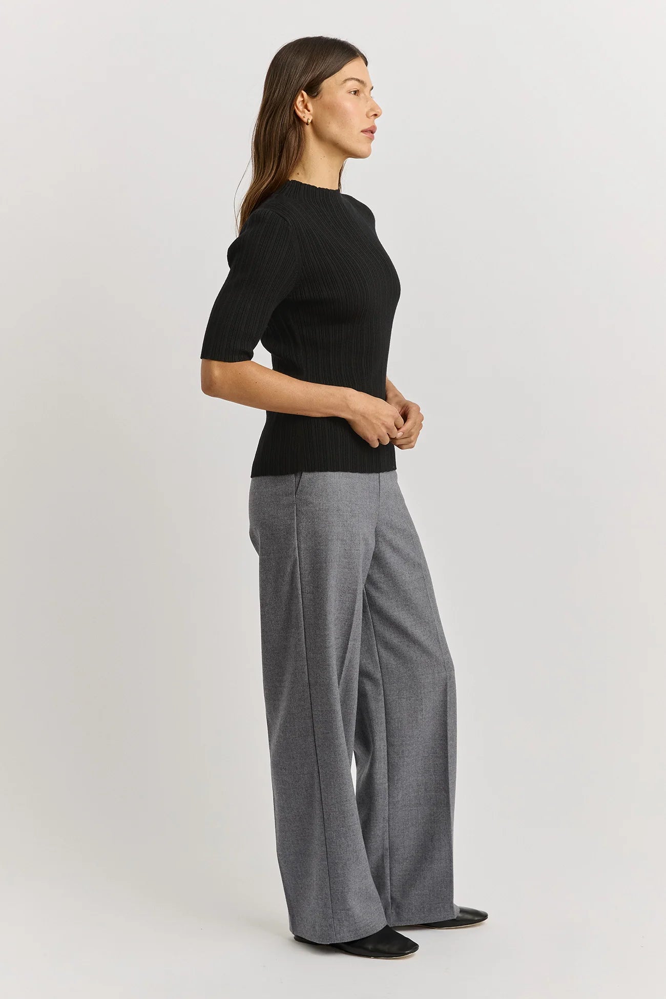 VARIEGATED RIB TOP