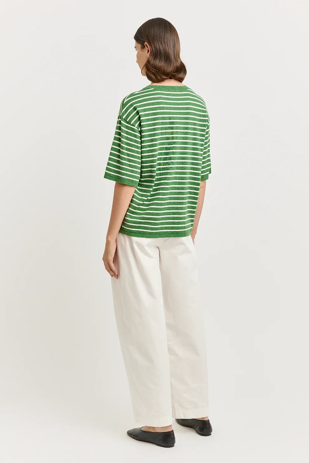 Relaxed Stripe Knit Tee