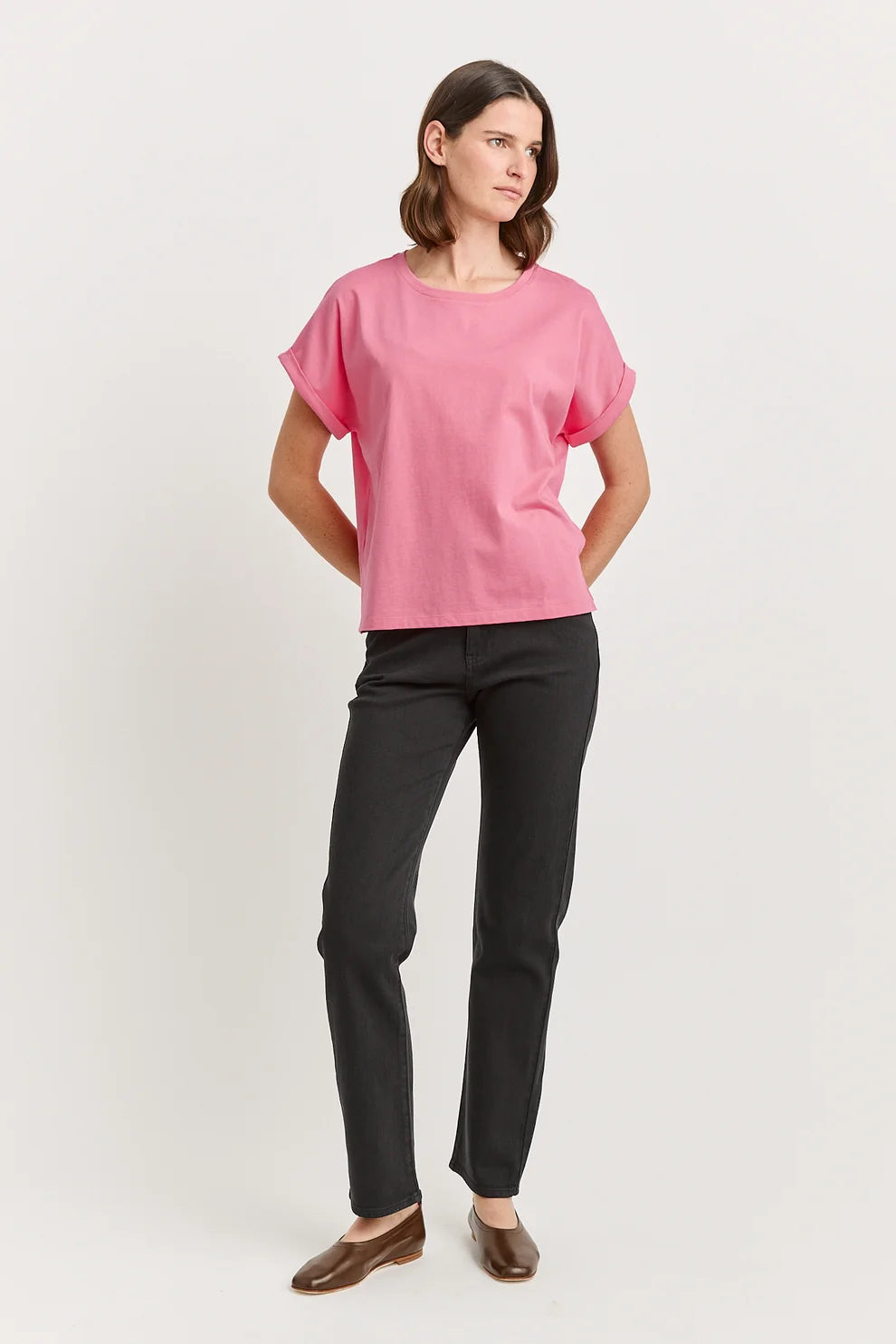 Roll Sleeve Tee Organic Cotton