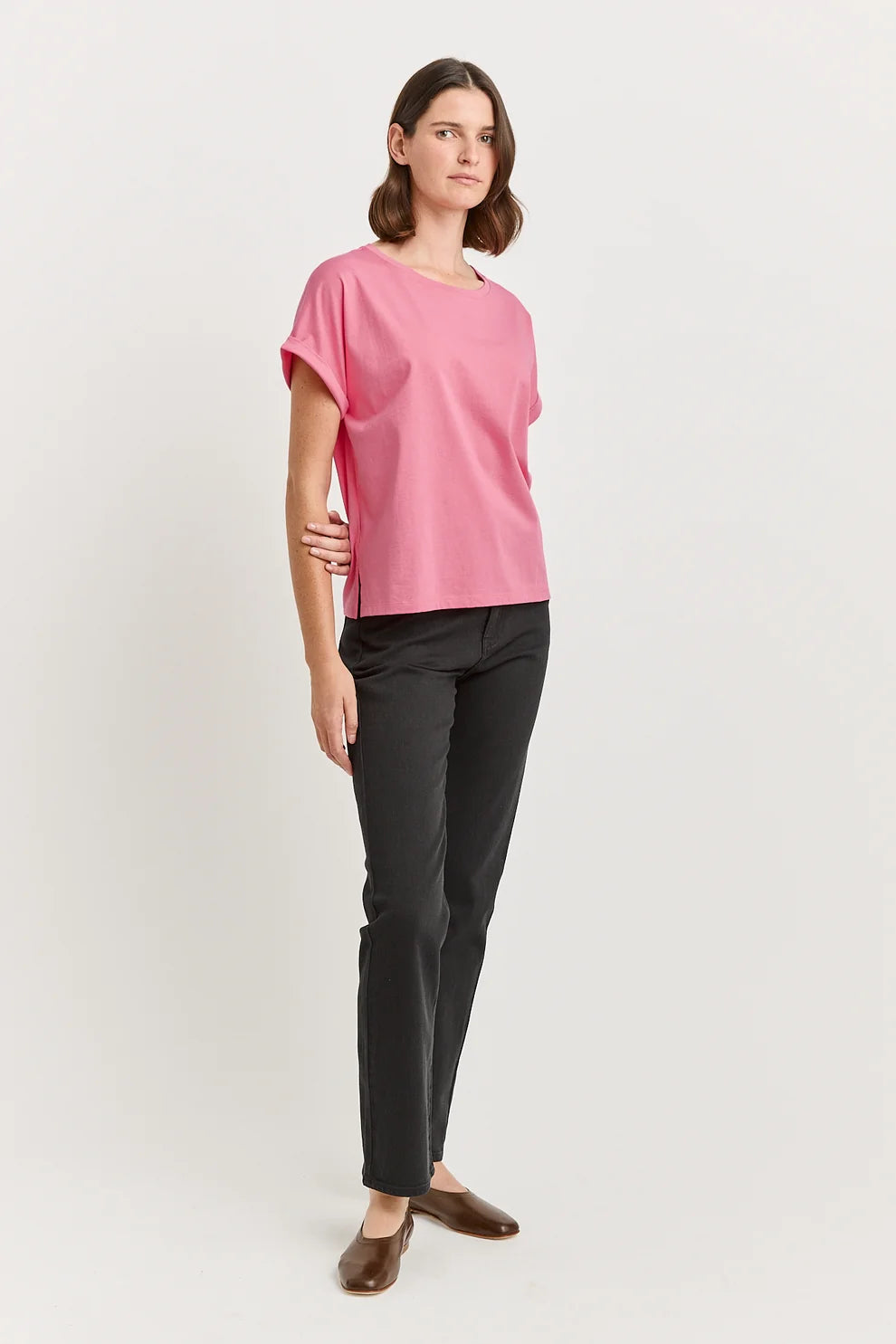 Roll Sleeve Tee Organic Cotton