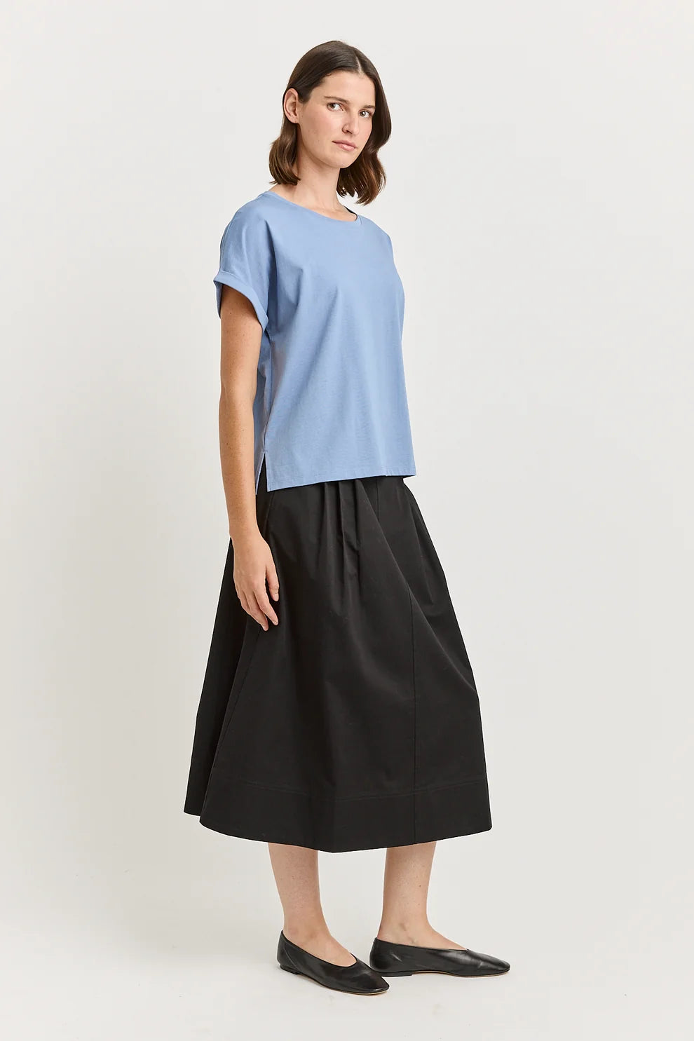 Roll Sleeve Tee Organic Cotton