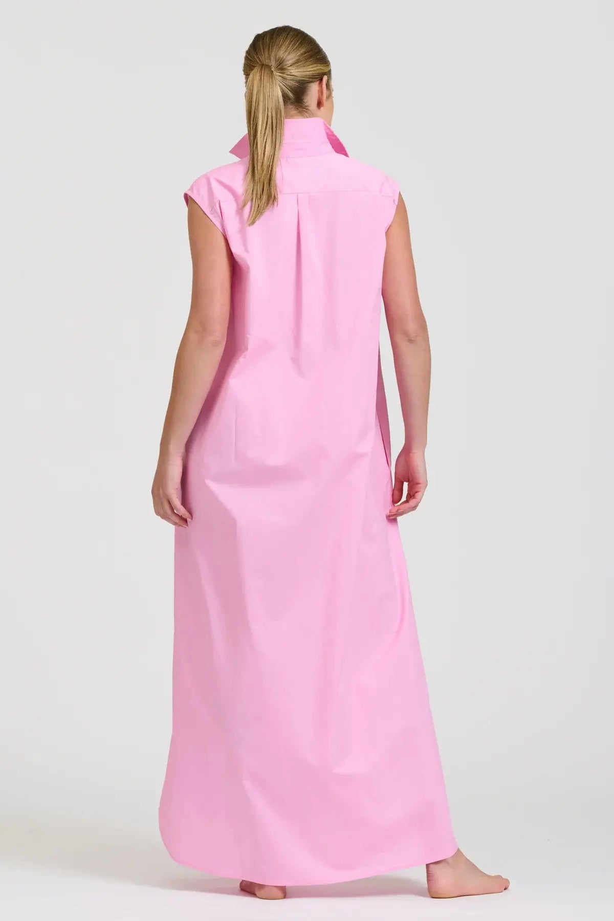 The Sabine Sleeveless Longline Shirtdress Shirty