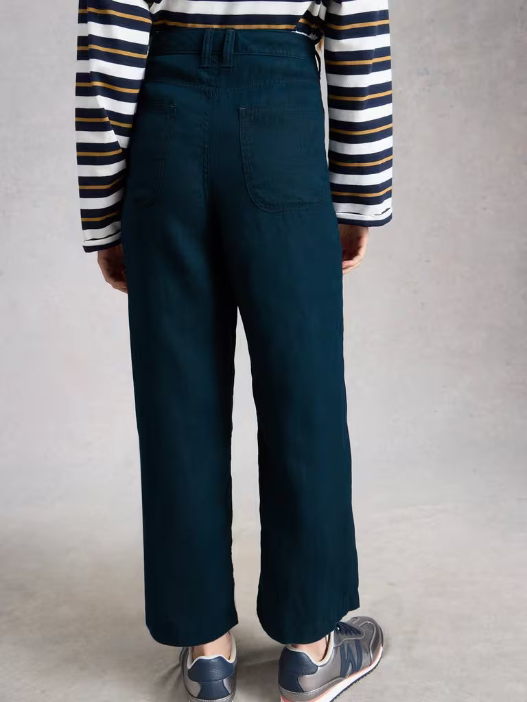 Tia Linen Wide Leg Crop